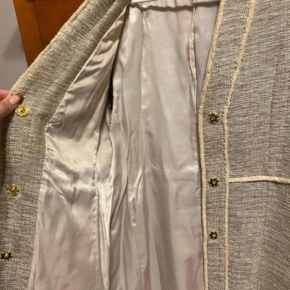 H&M Beige Tweed Jacket - Picture 3 of 6